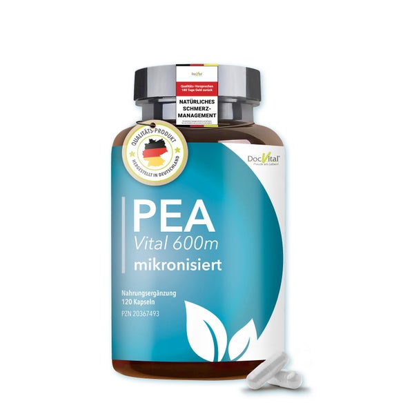 PEA Kapseln MIKRONISIERT: 120 Kapseln hochdosiert - vegan 120 St