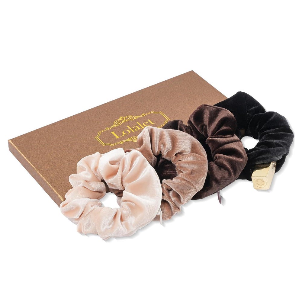 4er-Pack Lolalet Haargummis Scrunchies mit versteckter Tasch 1 St