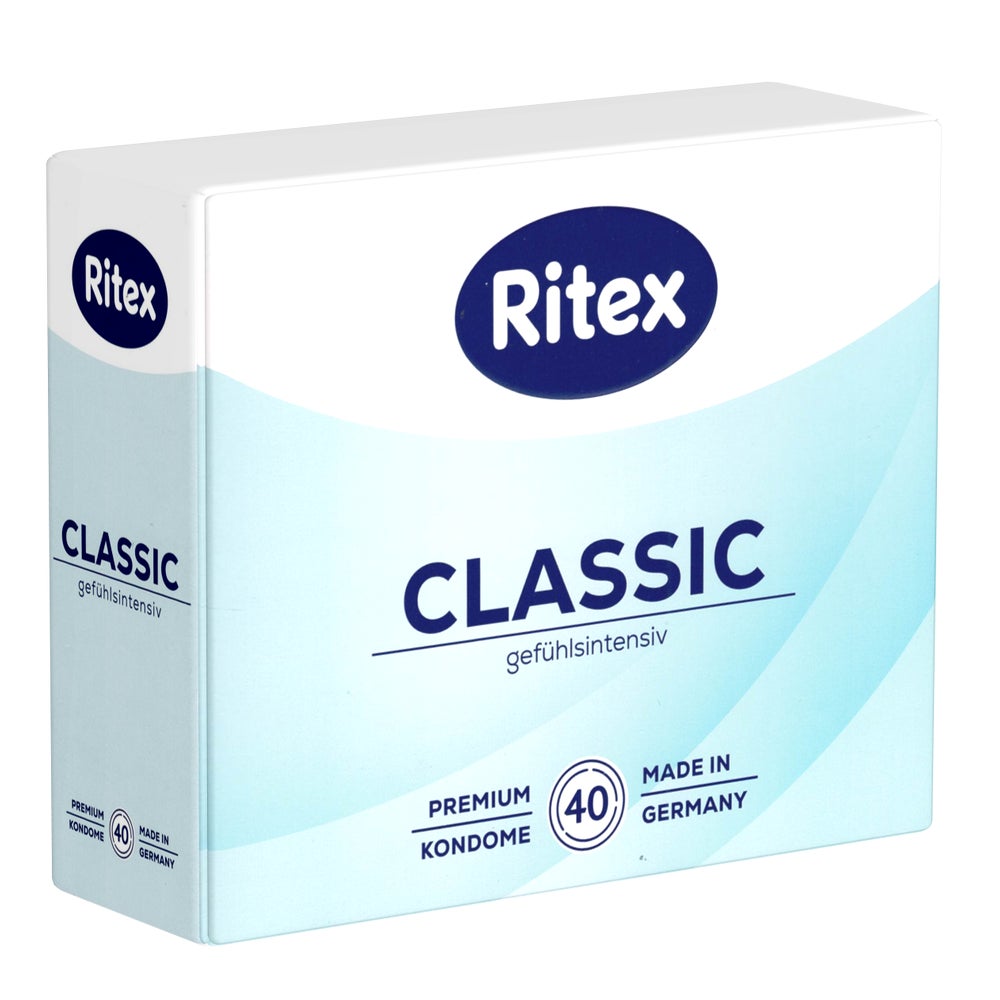 «Classic» – 40 geruchsneutrale Kondome, 53 mm breit (40 Kondome) 40 St
