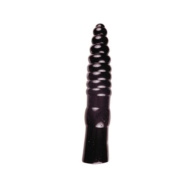 All Black - Großer gerippter Dildo