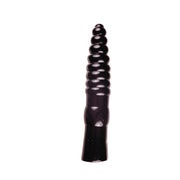 All Black - Großer gerippter Dildo