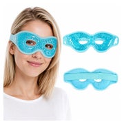 COOL-i Kühl- & Wärmemaske Augen Blau, Gelperlen 1 St