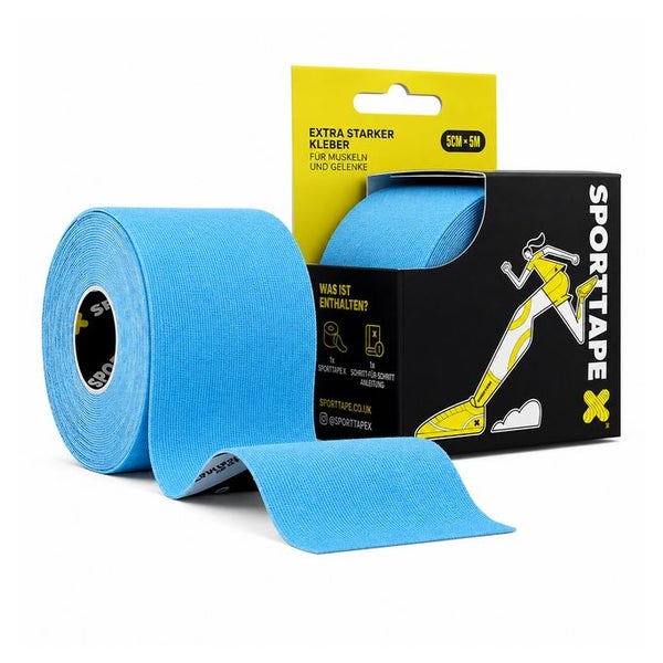 SPORTTAPE Kinesiologie Tape 5cm x 5m Blau 1 St