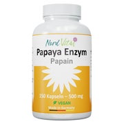 Papaya Enzym - 150 Kapseln -HOCH PAPAIN- ENZYMAKTIVITÄT 150 St