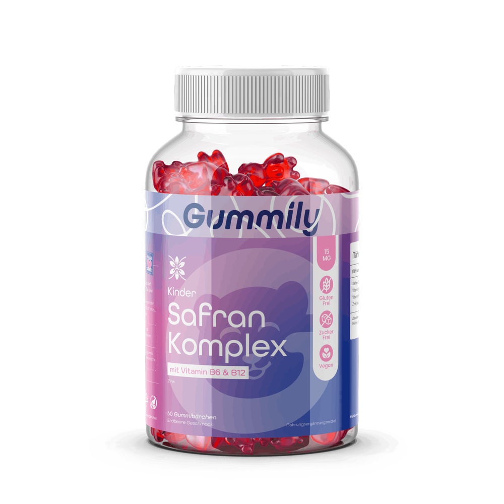 Kinder Safran Extrakt mit B-Vitaminen & Zink Geistig 60 St