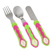 Kinder Besteckset 3-teilig bestehend aus Messer, Gabel und Löffel aus rostfreiem Edelstahl