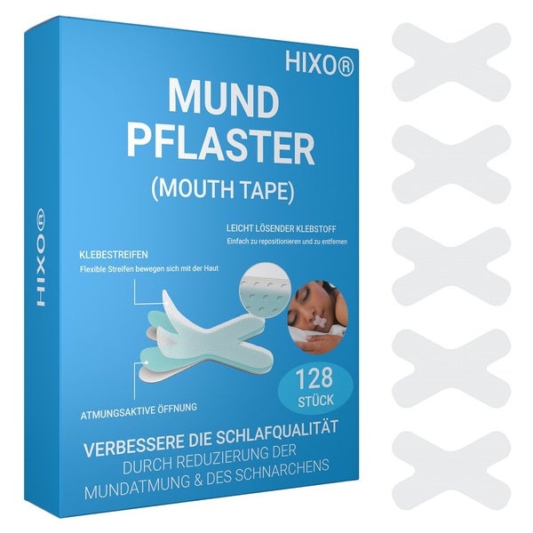 HIXO Mundpflaster Anti-Schnarchen 128 St