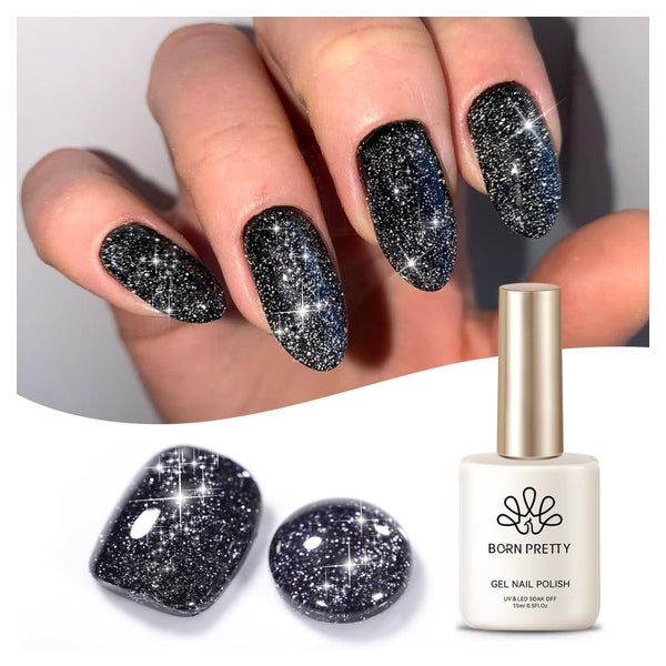 Nagellack UV Gel LED Soakoff Manicure Lacquer Varnish Schwar 1 St