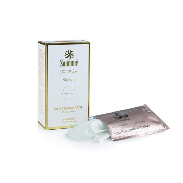 Soumme Antitranspirant Protection Tücher Box for Women 14 St