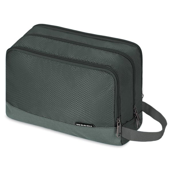 Kulturbeutel Herren Damen Reise Kosmetiktasche A-pures Grau 1 St