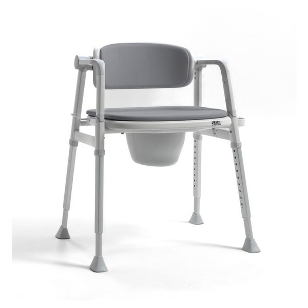 Versa Sitz- und Toilettenstuhl grau 1 St