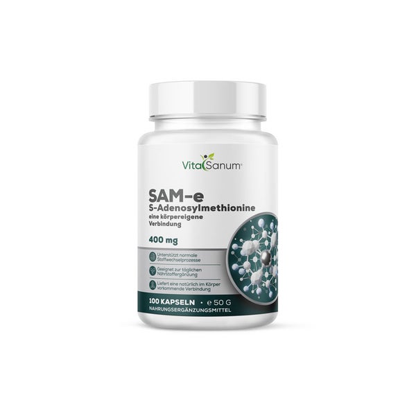 VitaSanum®- SAM-e (S-Adenosylmethionin)  400 mg 100 Kapseln  St
