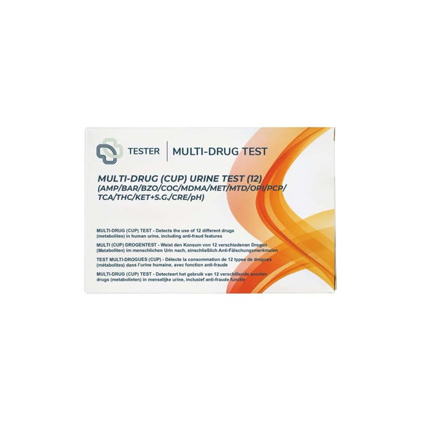 The Tester - Multi-Drug 12 Drug Screen mit S.V.T. Urin-Selbsttest 1 St