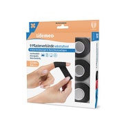 Lifemed Pflasterverbände selbsthaftend 5 m x 2,5 cm schwarz, 1 x 9 Stück 45 m
