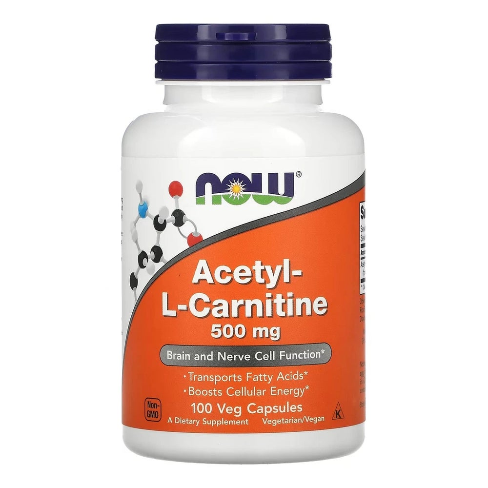 Now Foods Acetyl L-Carnitine, 500mg - 100 Kapseln 100 St
