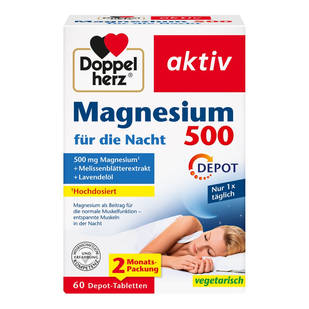 Doppelherz Magnesium 500 Nacht DEPOT 60 St
