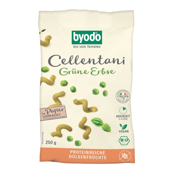 BYODO Cellentani Grüne Erbse 250 g