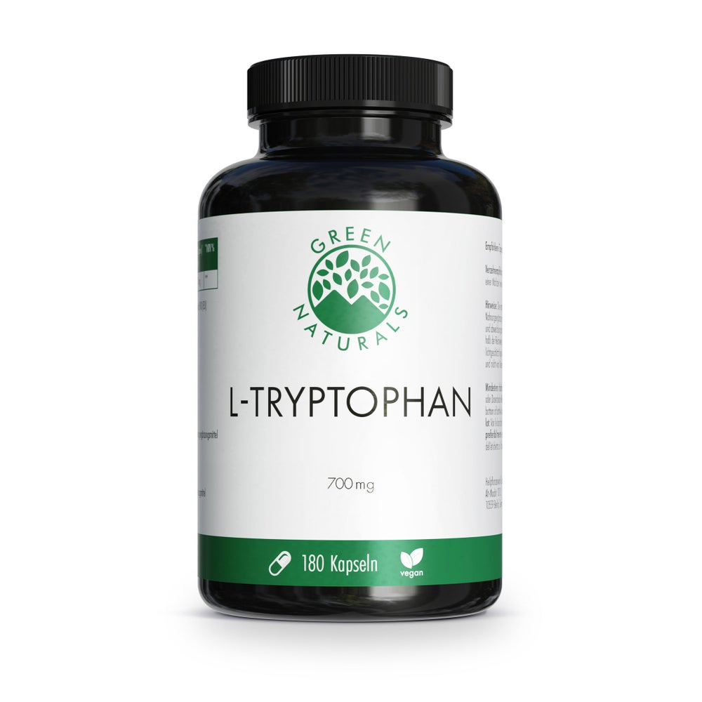 GREEN NATURALS L-Tryptophan 700mg Hochdosis vegan 180 St