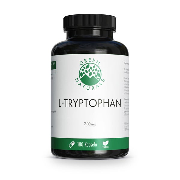GREEN NATURALS L-Tryptophan 700mg Hochdosis vegan 180 St