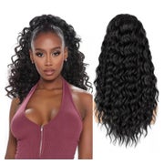 Pferdeschwanz Extension Ponytail 45cm Kordelzug Schwarz 1 St