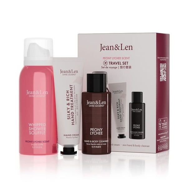 Jean & Len Travel Set Pfingstrose & Litschi  Set 1 St