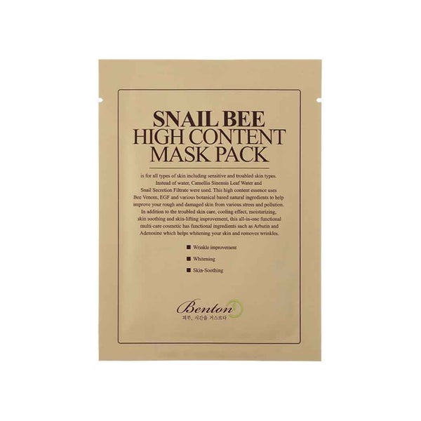 Benton | Snail Bee High Content Mask Pack - 20 g 20 g
