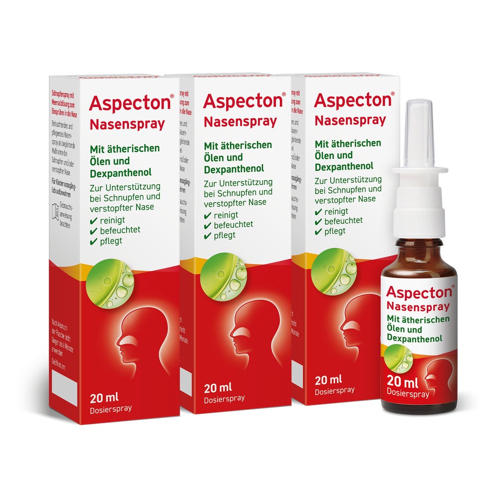 Aspecton Nasenspray Dreierpack 3X20 ml