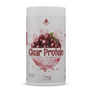 PEAK Clear Protein - 450g - Geschmack Cherry I 15 Portionen I klares Whey Protein Isolat + bioaktive Kollagenpeptide I BODYBALANCE I fruchtiger, erfrischender Geschmack I zuckerfrei 450 g
