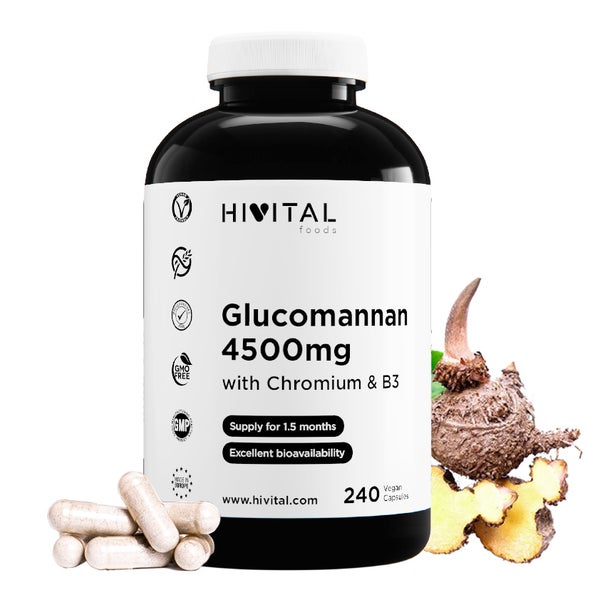 Glucomannan 4500 mg | 240 vegane Kapseln 240 St