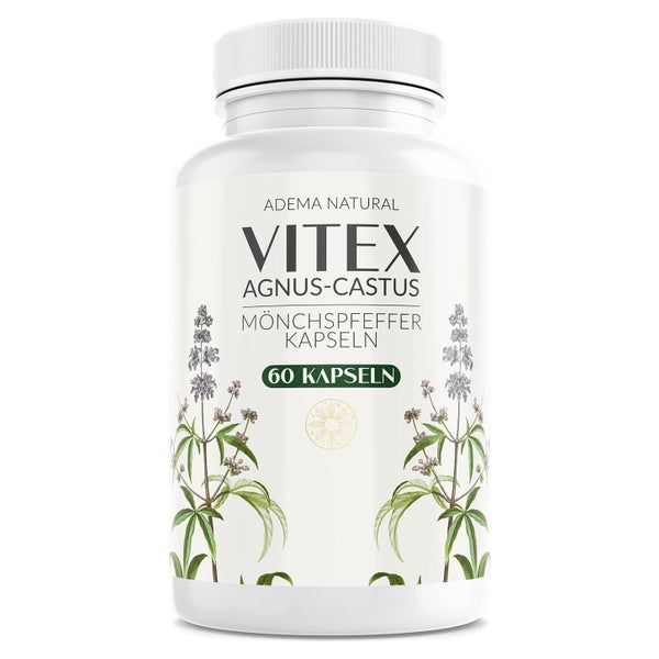 Adema Natural® Mönchspfeffer Kapseln für Frauen | weibliche Balance & Sinnlichkeit 60 St