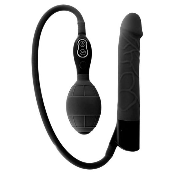 Seven Creations - Schwarzer Aufblasbarer Vibrator Von 1 St