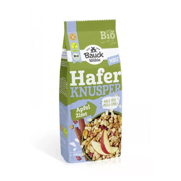 Bauckhof - Hafer Knusper Müsli Apfel Zimt 300 g