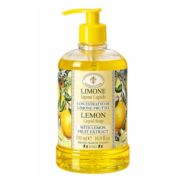 Saponificio Artigianale Fiorentino Flüssigseife Limone mit Zitronenfruchtextrakt 500 ml