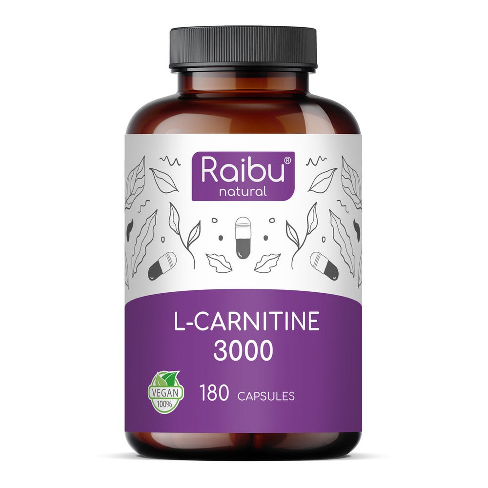 L-Carnitin Kapseln Hochdosiert - RAIBU 180 St
