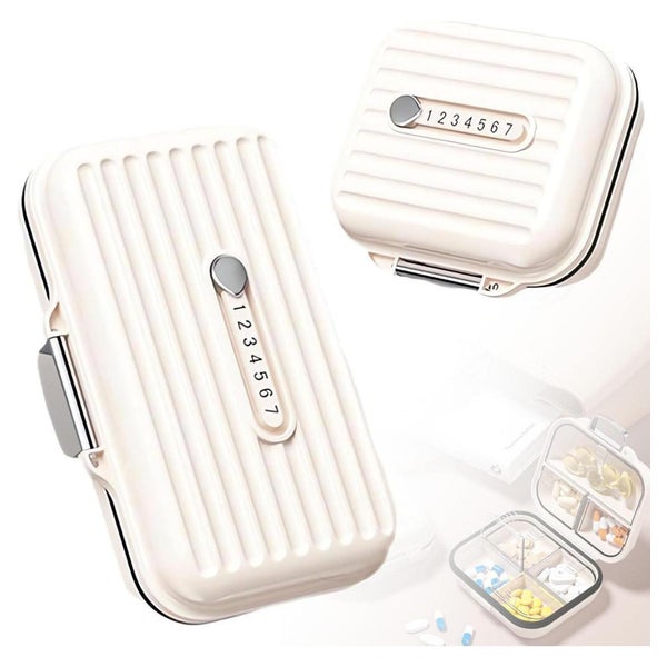 2er Set Pillendose Tablettenbox 7 Tage Reise Pillenbox Organ 1 St