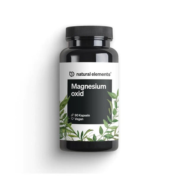 natural elements Magnesium - 90 Kapseln - 667mg, davon 400mg elementares Magnesium pro Kapsel  St