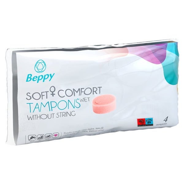 Fadenlose Tampons für Sport und Freizeitaktivitäten (4 Stück) 1 St