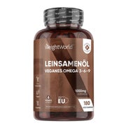 WeightWorld Leinsamenöl Omega 3 6 9 Weich-Kapseln 180 St