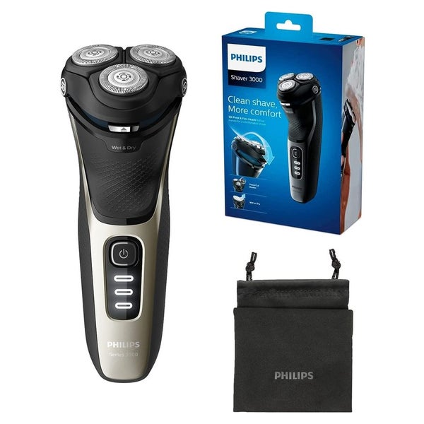 Philips Shaver Series 3000 - Elektrischer Nass- und Trockenrasierer für Herren 1 St