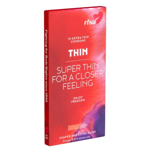 «Thin» Super thin for a closer feeling, dünne Kondome (10 Kondome) 10 St