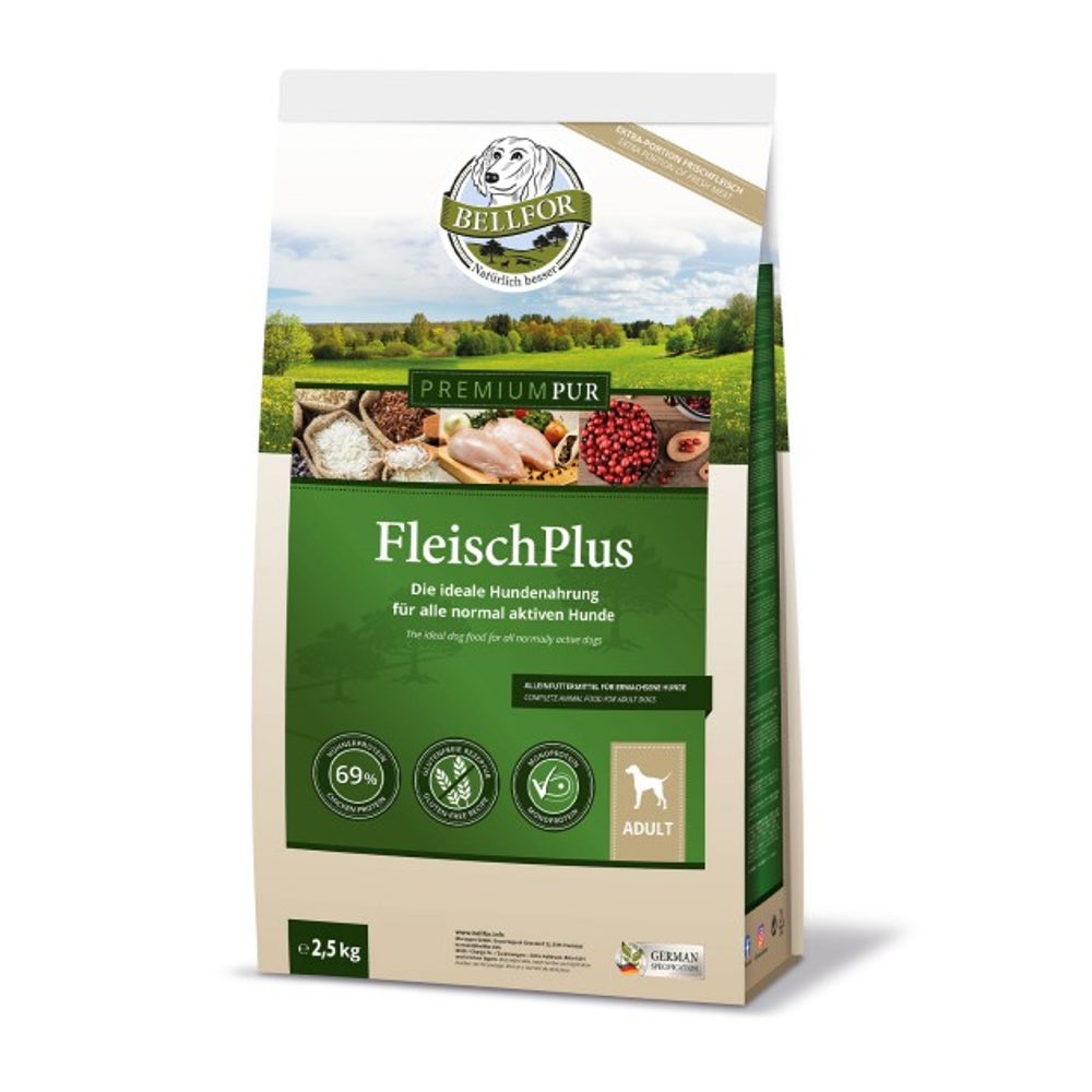 Bellfor Glutenfrei Hundefutter PREMIUM PUR FleischPlus 2,5kg 2500 g
