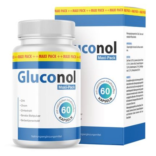 Gluconol Kapseln | mit natürlichen Inhaltsstoffen 60 St