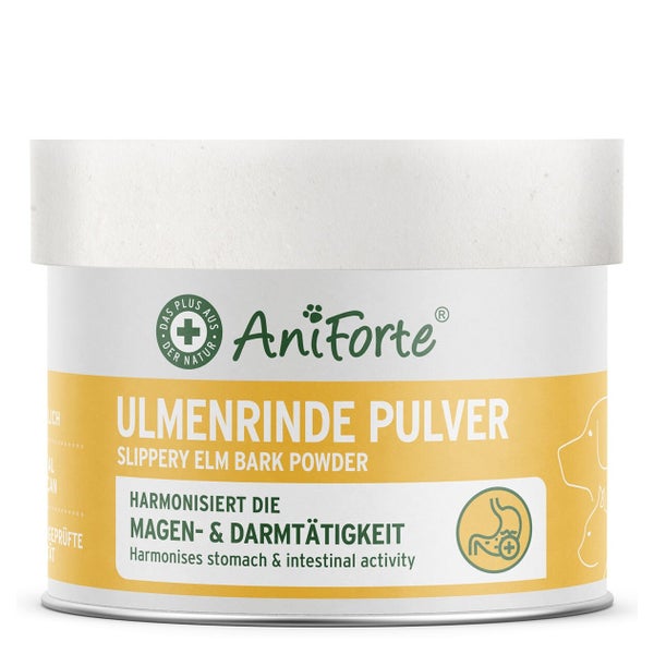 AniForte Ulmenrinde Pulver Hund & Katze 100 g - 100 % Rotulmenrinde