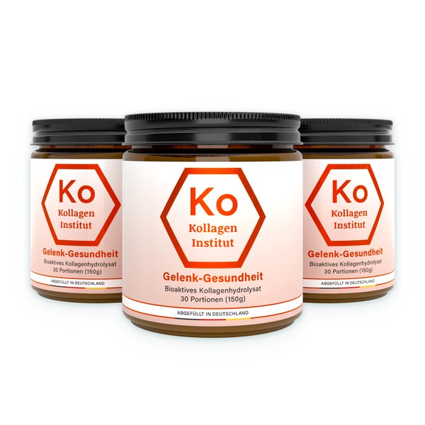 Kollagen Institut® Gelenk Kollagen Pulver 3er Set 3 x 150 g