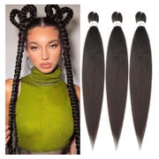 Haarverlängerungen Braids Vorgedehnte 26 66cm-26 Zoll (3er p 1 St