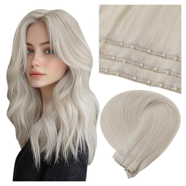 Extensions Echthaar Microbeads Microtressen glatt 55cm-50G 3 1 St