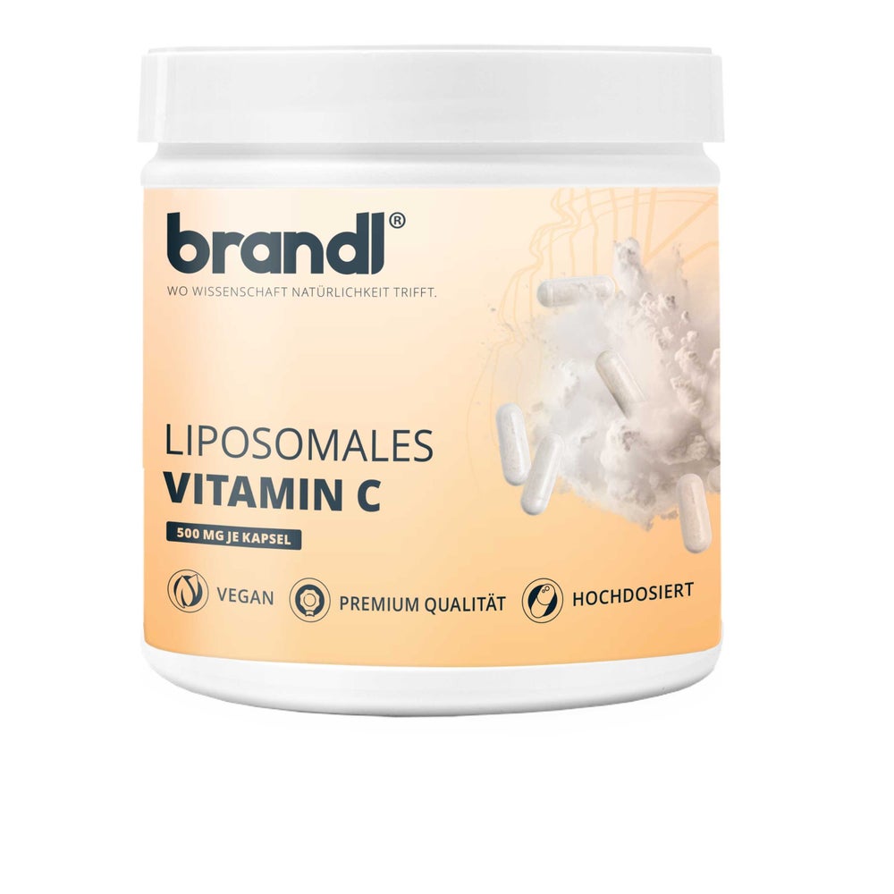 brandl® Liposomales Vitamin C hochdosiert vegan | Vit C (Ascorbinsäure) Kapseln extern laborgeprüft 120 St