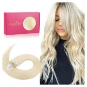 Haarextensions Microring Echthaar 45cm-50s 5-Micro#60A Plati 1 St