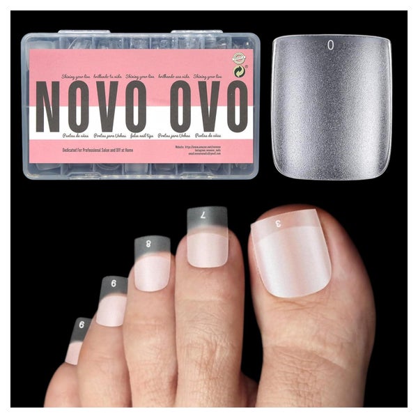 Fußnägel Aufkleben lange Zehennägel Long Toe Nails Clear Mat 1 St