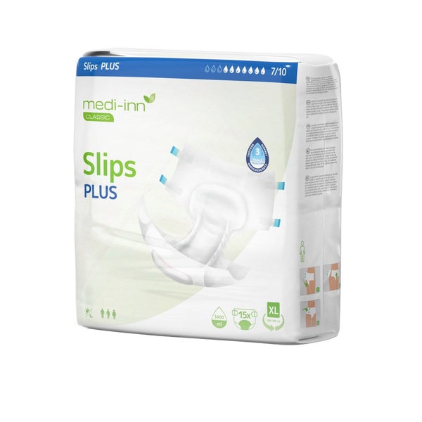 Medi-Inn Inkontinenz-Slips PLUS, 7 Tropfen, Unisex-Passform, weiß, Gr. XL 60 St